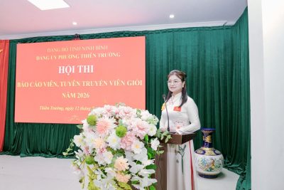 🏆 VINH DANH THÀNH TÍCH XUẤT SẮC CỦA CÔ GIÁO VŨ THỊ MẠNH HÒA TẠI HỘI THI BÁO CÁO VIÊN, TUYÊN TRUYỀN VIÊN GIỎI NĂM 2026 🎊