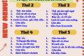 Thực đơn bán trú từ ngày 20/04/2026 đến ngày 24/04/2026